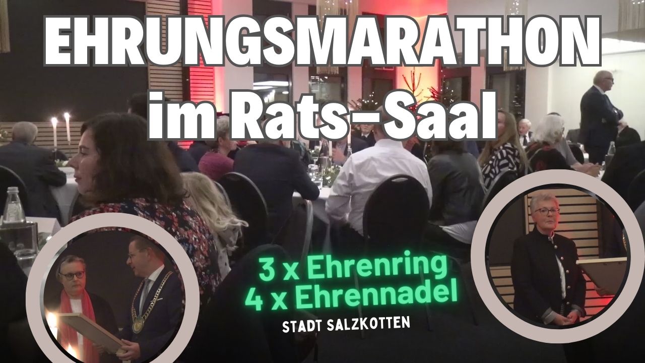 Ehrungsmarathon im Ratssaal