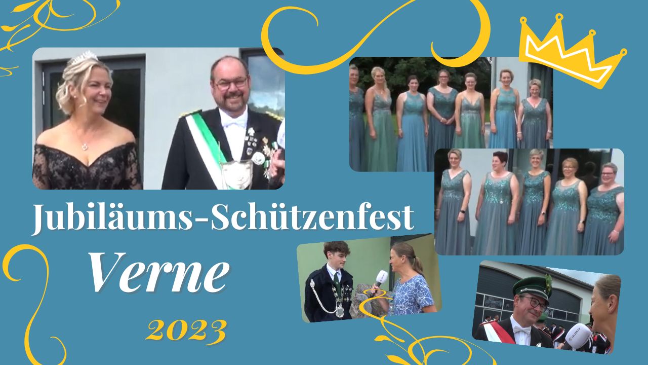 Jubiläumsschützenfest in Verne – Abholung des Königspaares