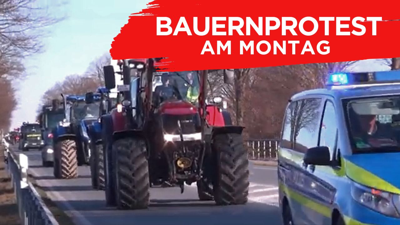 Bauernprotest am Montag