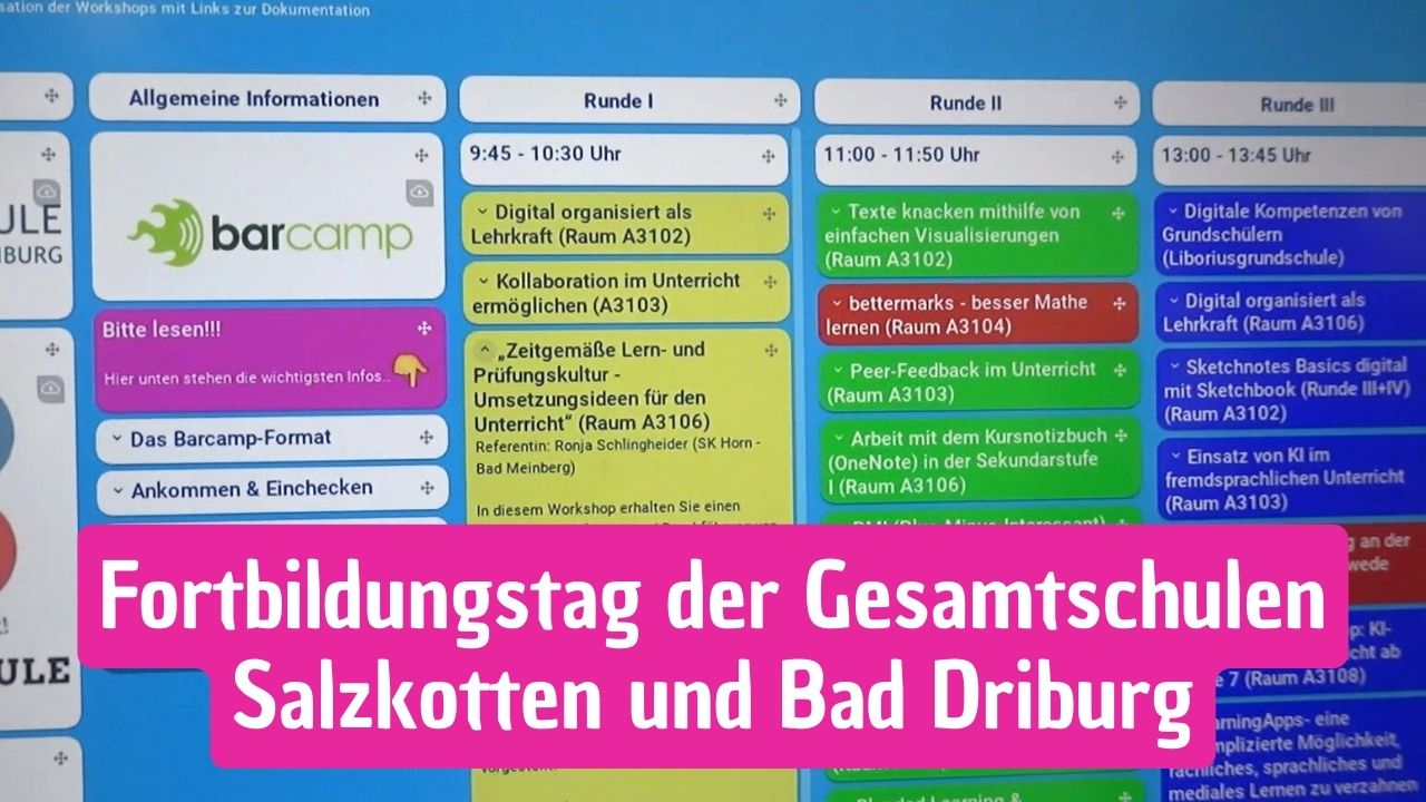 Fortbildungstag der Gesamtschulen Salzkotten und Bad Driburg