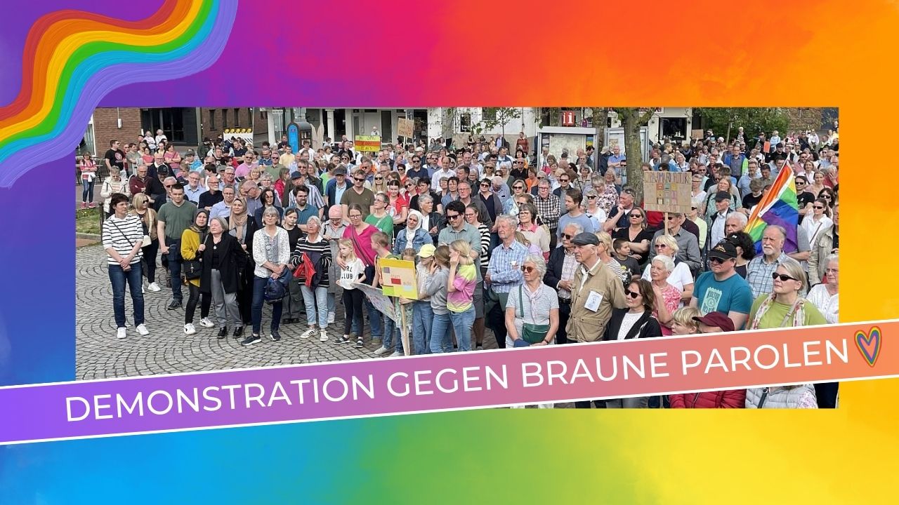 Demonstration gegen braune Parolen