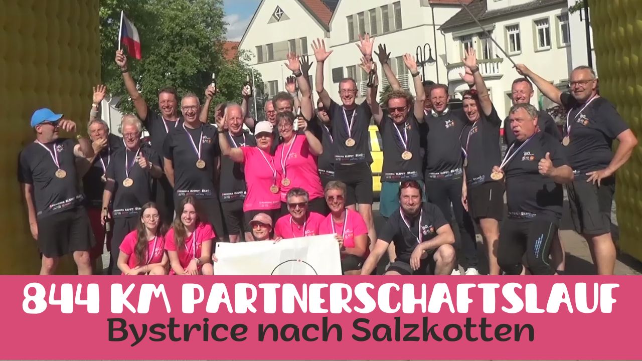 844 km Partnerschaftslauf Bystrice nach Salzkotten