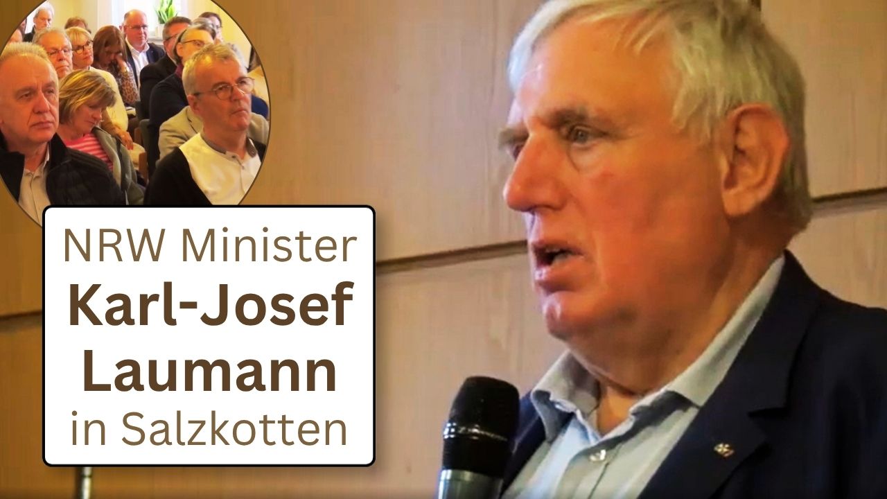 NRW Minister Karl-Josef Laumann in Salzkotten