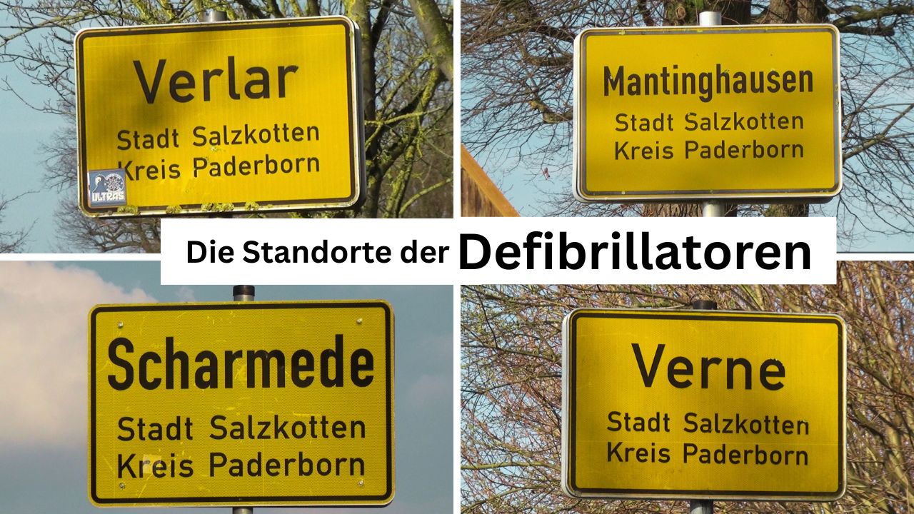 Die Standorte der Defibrillatoren (1)