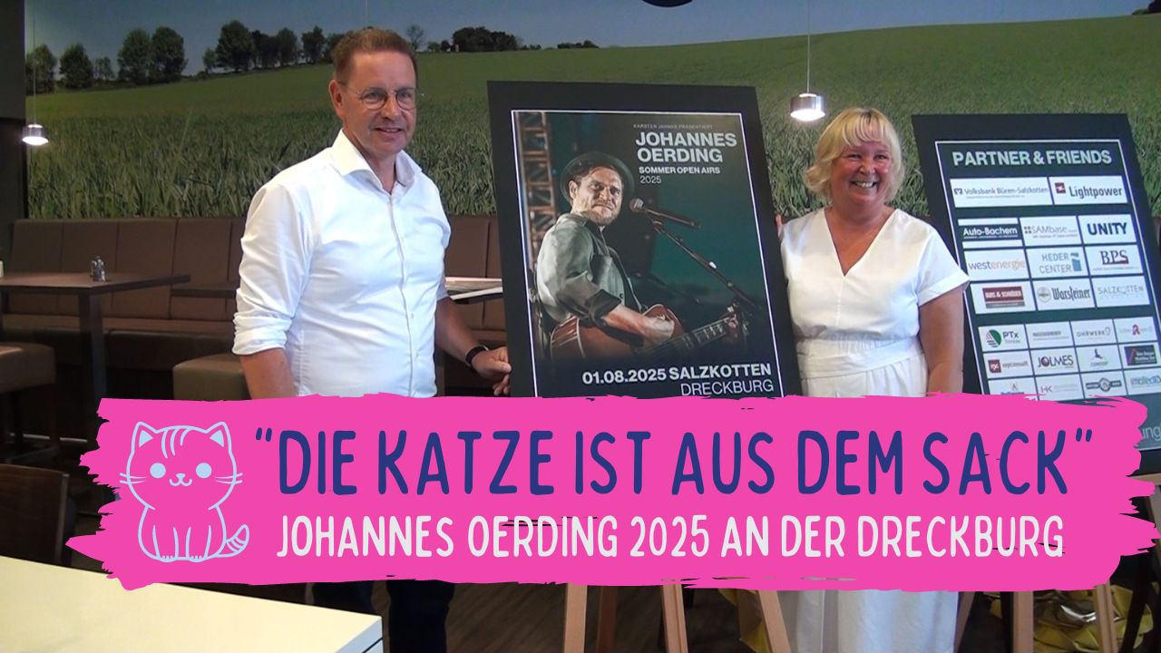 Johannes Oerding 2025 an der Dreckburg