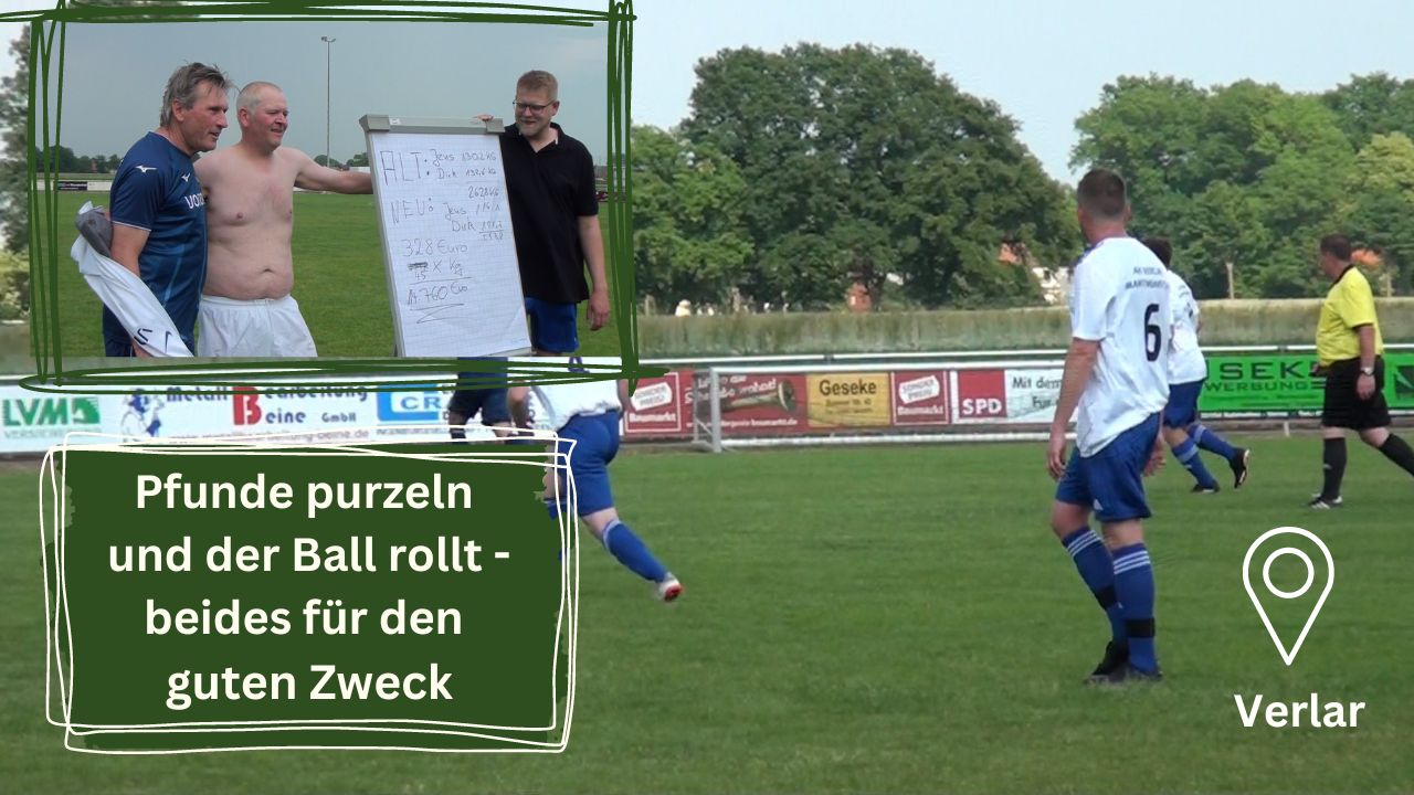 Pfunde purzeln und der Ball rollt – beides für den guten Zweck