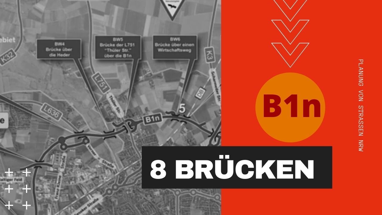Acht Brücken für die B1n – Ortsumgehung Salzkotten