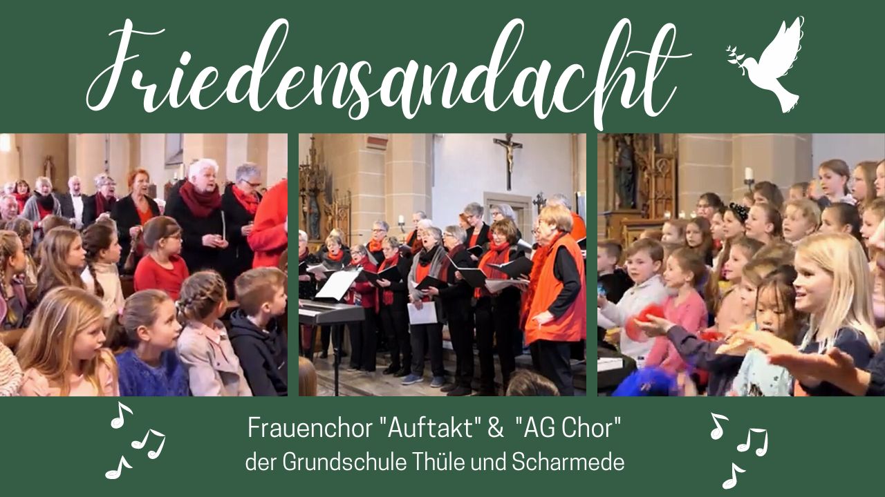 Friedensandacht mit zwei Chören