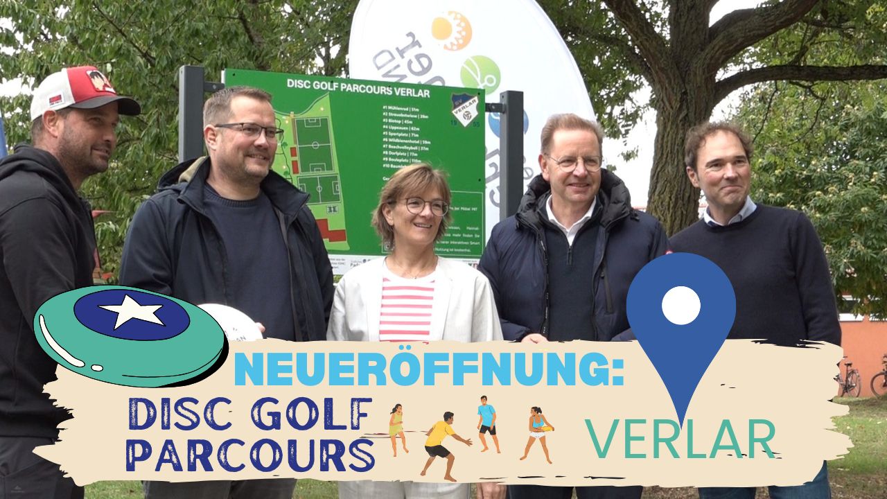 Disc Golf Parcours in Verlar eröffnet