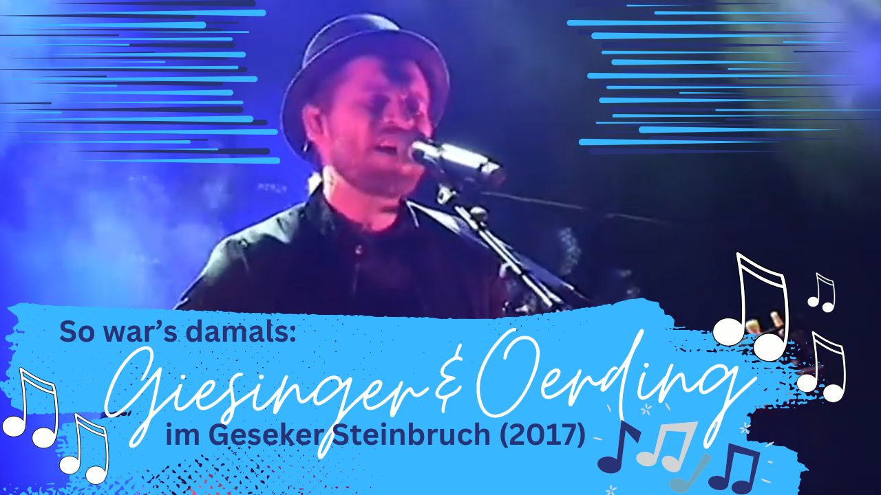 Max Giesinger und Johannes Oerdig im Konzert – der Steinbruch brennt