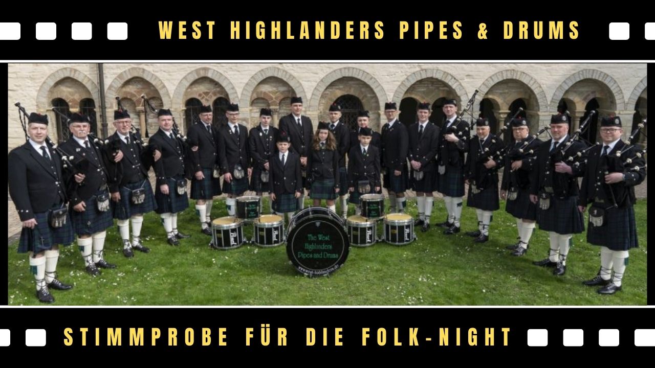 Stimmprobe bei den West Highlanders Pipes & Drums