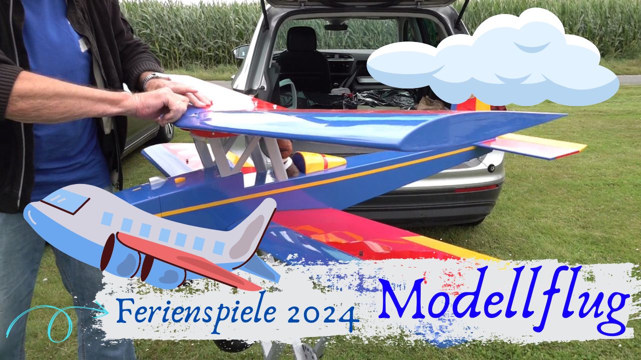 Aktion im Rahmen der Ferienspiele: Modellflug