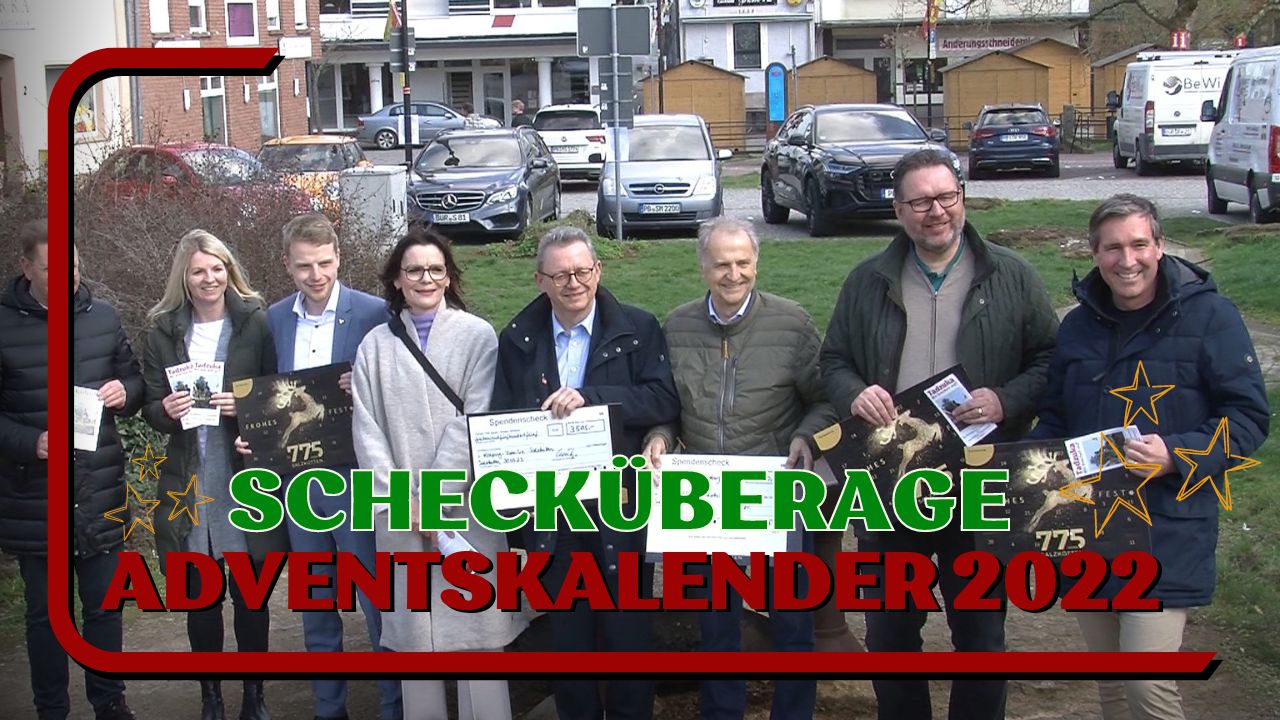 Scheckübergabe Adventskalender 2022