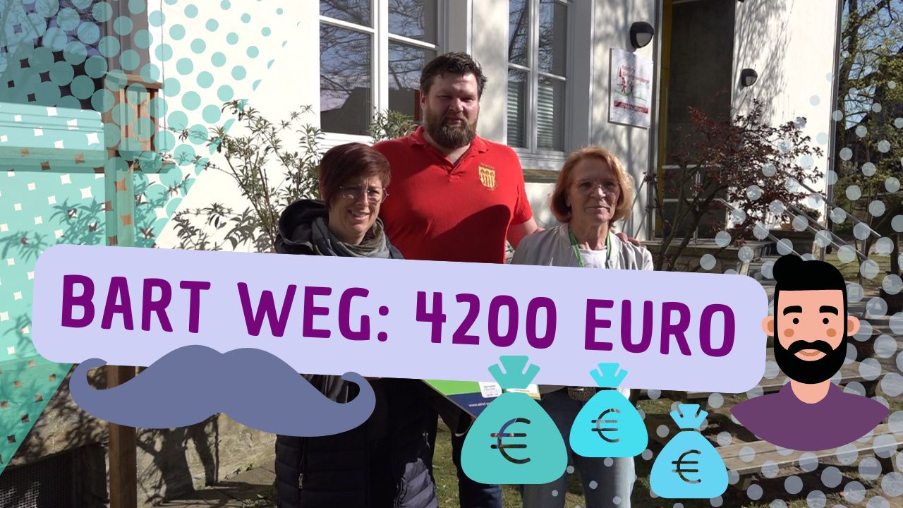 Bart weg – 4200 Euro