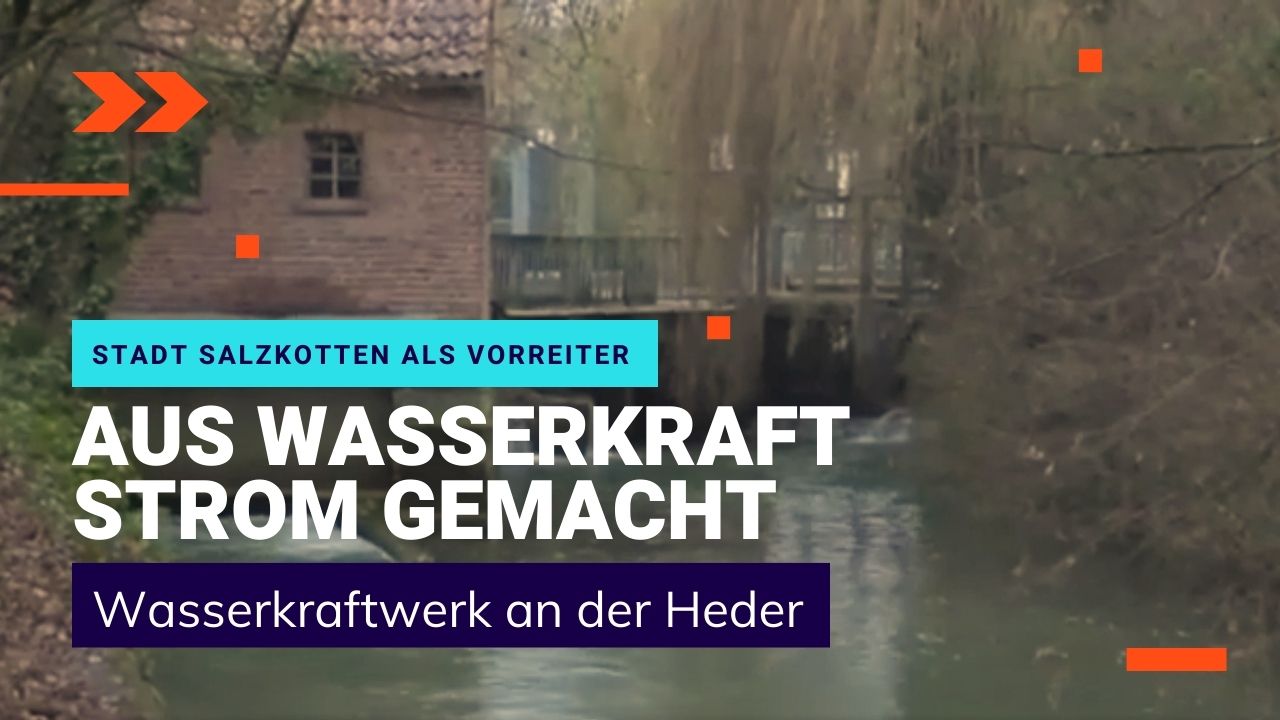 Aus Wasserkraft Strom gemacht
