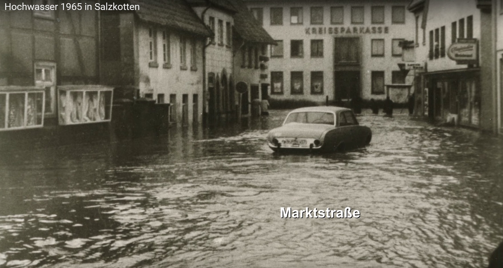 Hochwasser 1965 in Salzkotten